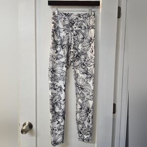 Balance Collection Floral Black and White Leggings - Never Been Worn